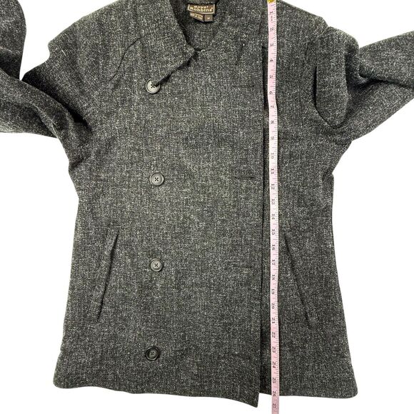 Royal Robbins Double Breasted Peacoat Jacket Women Medium Black Water Resistant - Picture 9 of 10